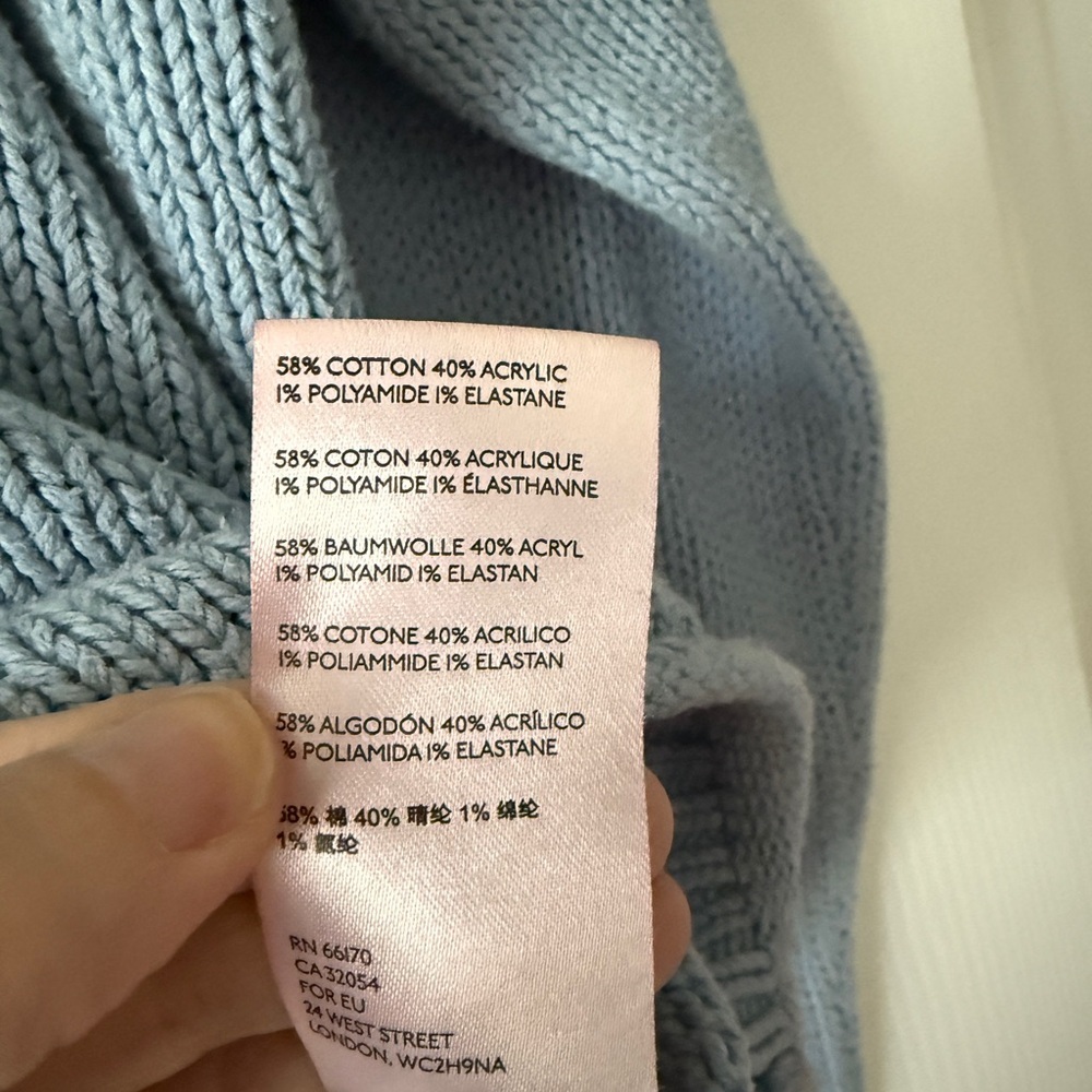 Urban Outfitters Sky Blue Crew Neck Sweater - Picture 6 of 6